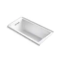 Kohler 1121-L-0 Underscore 60" x 30" Alcove Bath Left Drain White