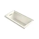 Kohler 1121-LW-96 Underscore 60" x 30" Alcove Bath With Heated Surface Left Drain Biscuit