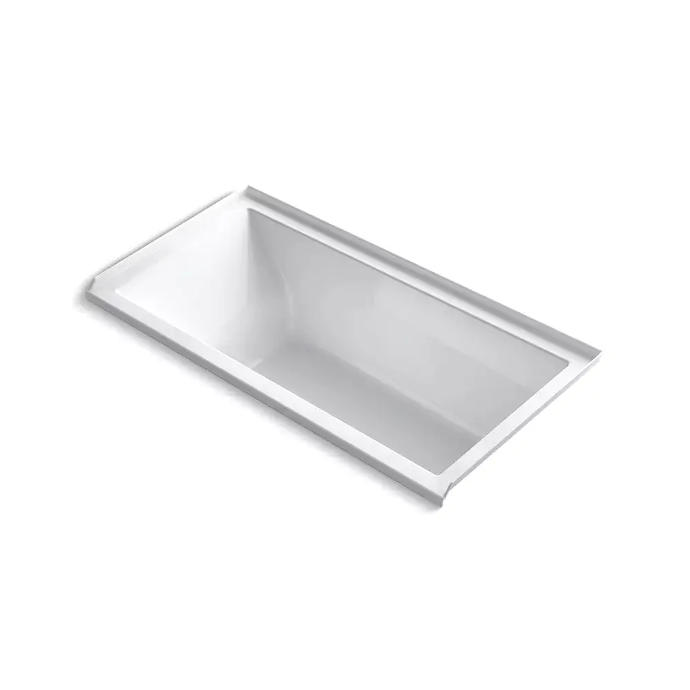 Kohler 1121-R-0 Underscore 60" x 30" Alcove Bath Right Drain White