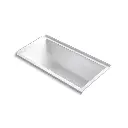 Kohler 1121-RW-0 Underscore 60" x 30" Alcove Bath With Heated Surface Right Drain White