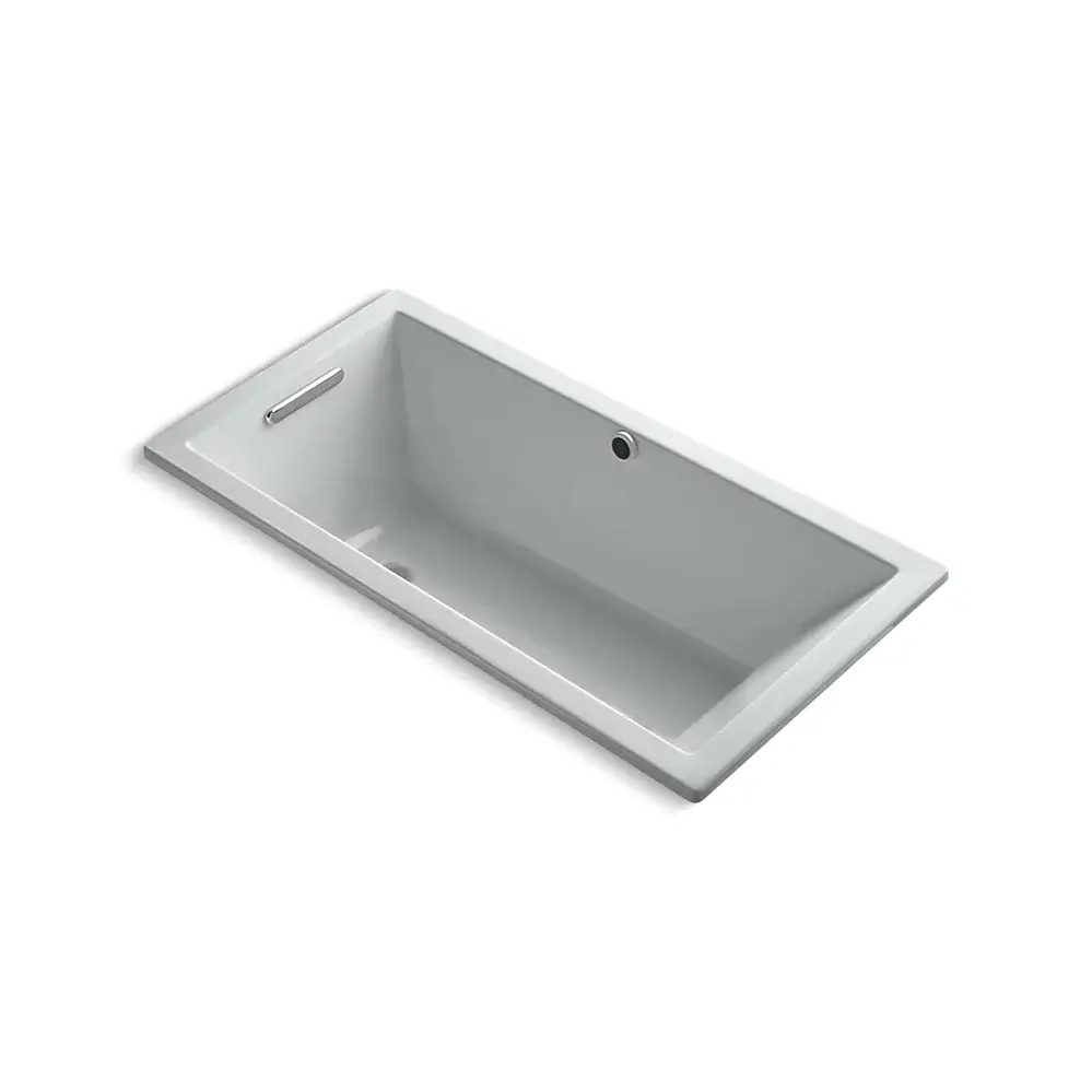 Kohler 1121-W1-95 Underscore 60" x 30" Drop-in Bath With Heated Surface Ice Grey