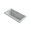 Kohler 1121-W1-95 Underscore 60" x 30" Drop-in Bath With Heated Surface Ice Grey
