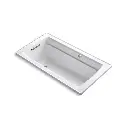 Kohler 1122-GH-0 Archer 60" x 32" Drop-in Heated Bubble Massage Air Bath White
