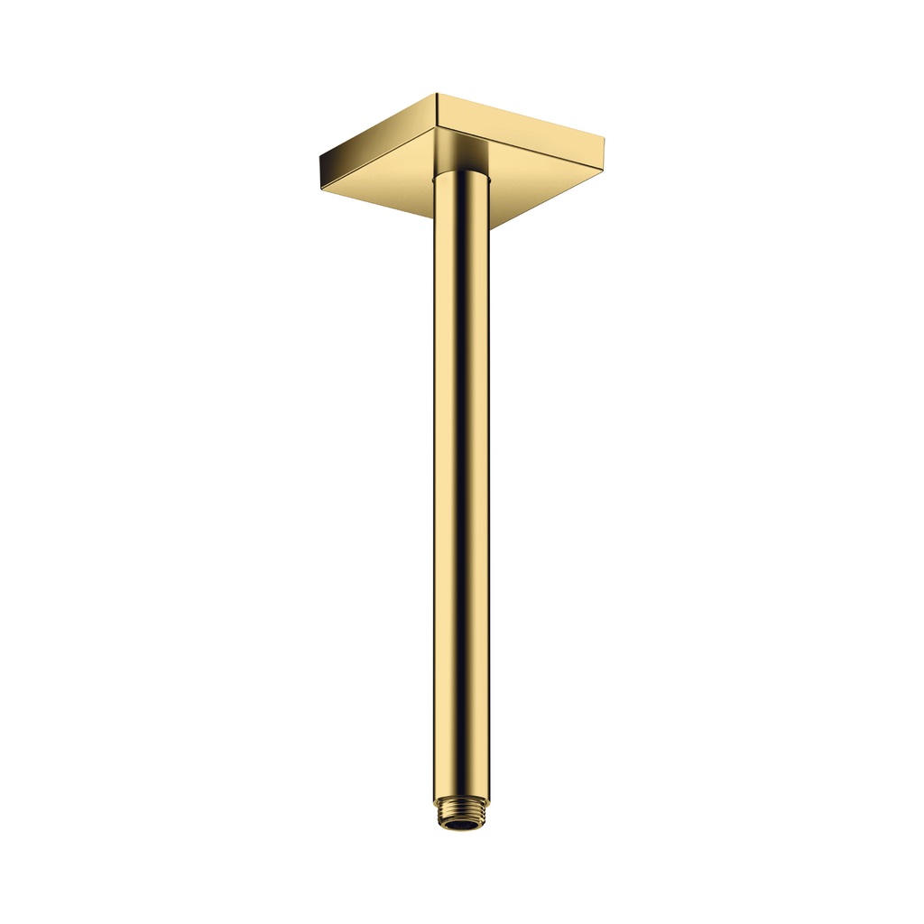 Hansgrohe 26438991 Axor Extension Pipe For Ceiling Mount Square 12" Polished Gold Optic