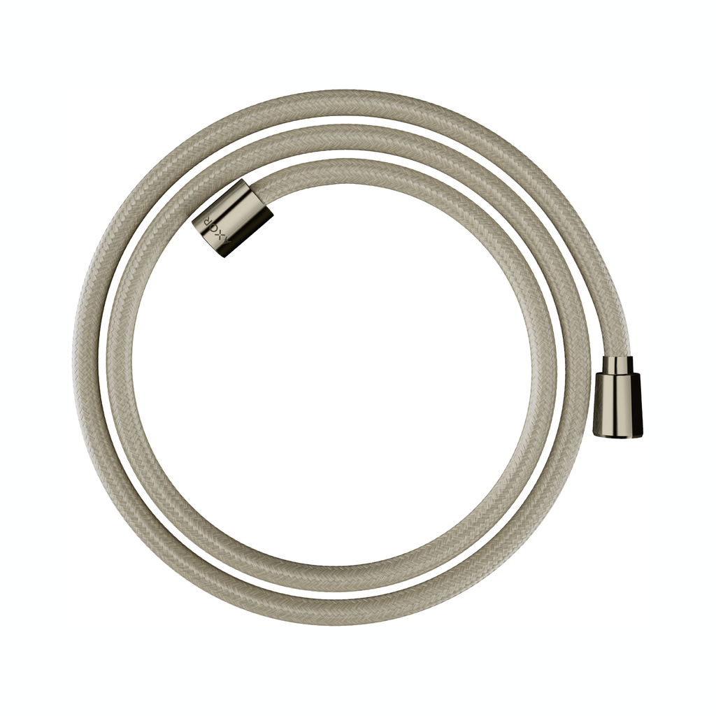 Hansgrohe 28259830 Axor Textile Hose With Cylindrical And Conical Nut 63" Polished Nickel