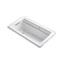 Kohler 1122-GHW-0 Archer 60" x 32" Drop-in Heated Bubble Massage Air Bath White