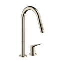 Hansgrohe 34822831 Axor Citterio 2-Hole Single Handle Kitchen Faucet Polished Nickel