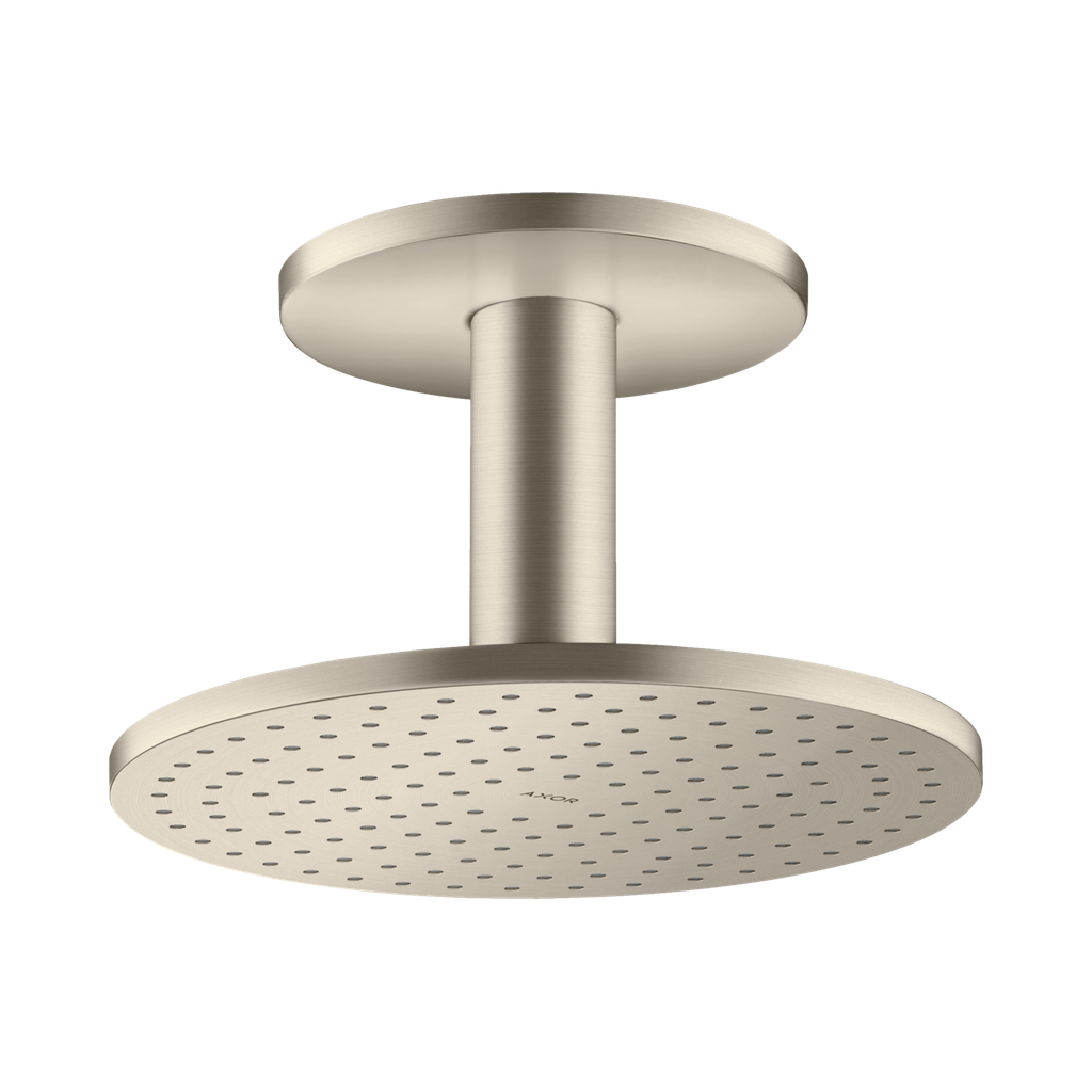 Hansgrohe 35297821 Axor Showerhead 250 2-Jet with Ceiling Connection Brushed Nickel