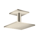 Hansgrohe 35312821 Axor Showerhead 250 Square 2-Jet with Ceiling Connection Brushed Nickel