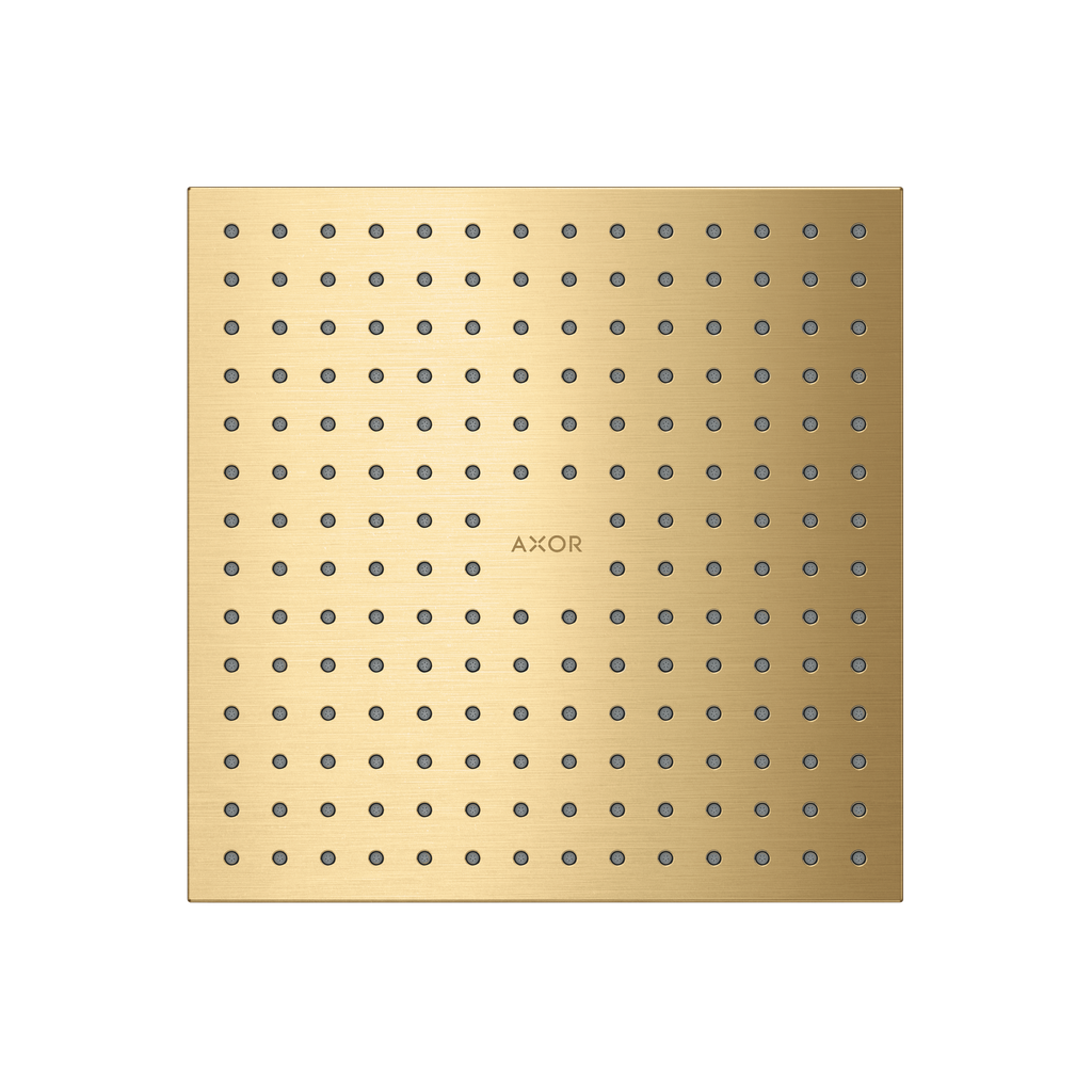 Hansgrohe 35315251 Axor Showerhead 250 Square 2-Jet Brushed Gold Optic