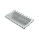 Kohler 1122-H-95 Archer 60" x 32" Drop-in Whirlpool Bath With Heater Ice Grey