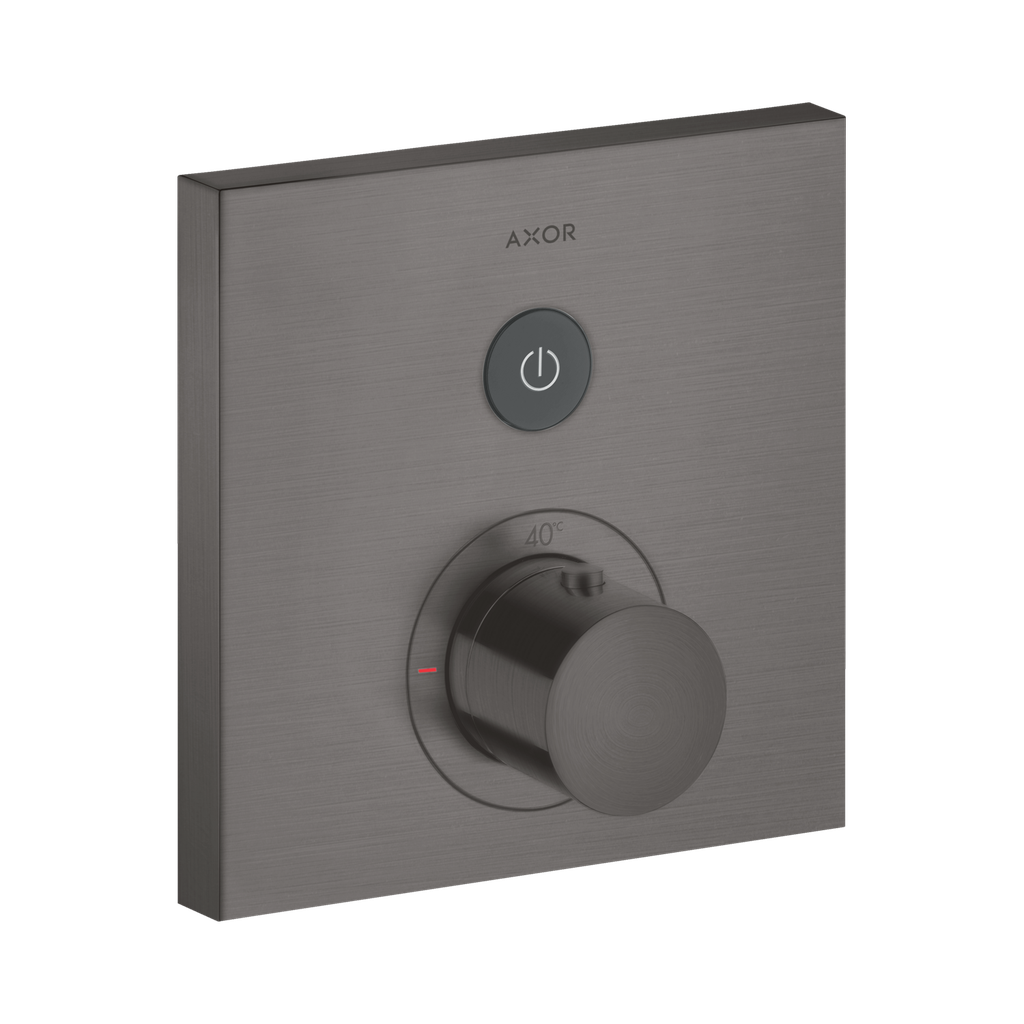 Hansgrohe 36714341 Axor ShowerSelect Thermostatic Square Trim Brushed Black Chrome