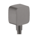 Hansgrohe 36731341 Axor Wall Outlet Softcube With Check Valves Brushed Black Chrome