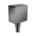 Hansgrohe 36732331 Axor Wall Outlet Square With Check Valves Polished Black Chrome