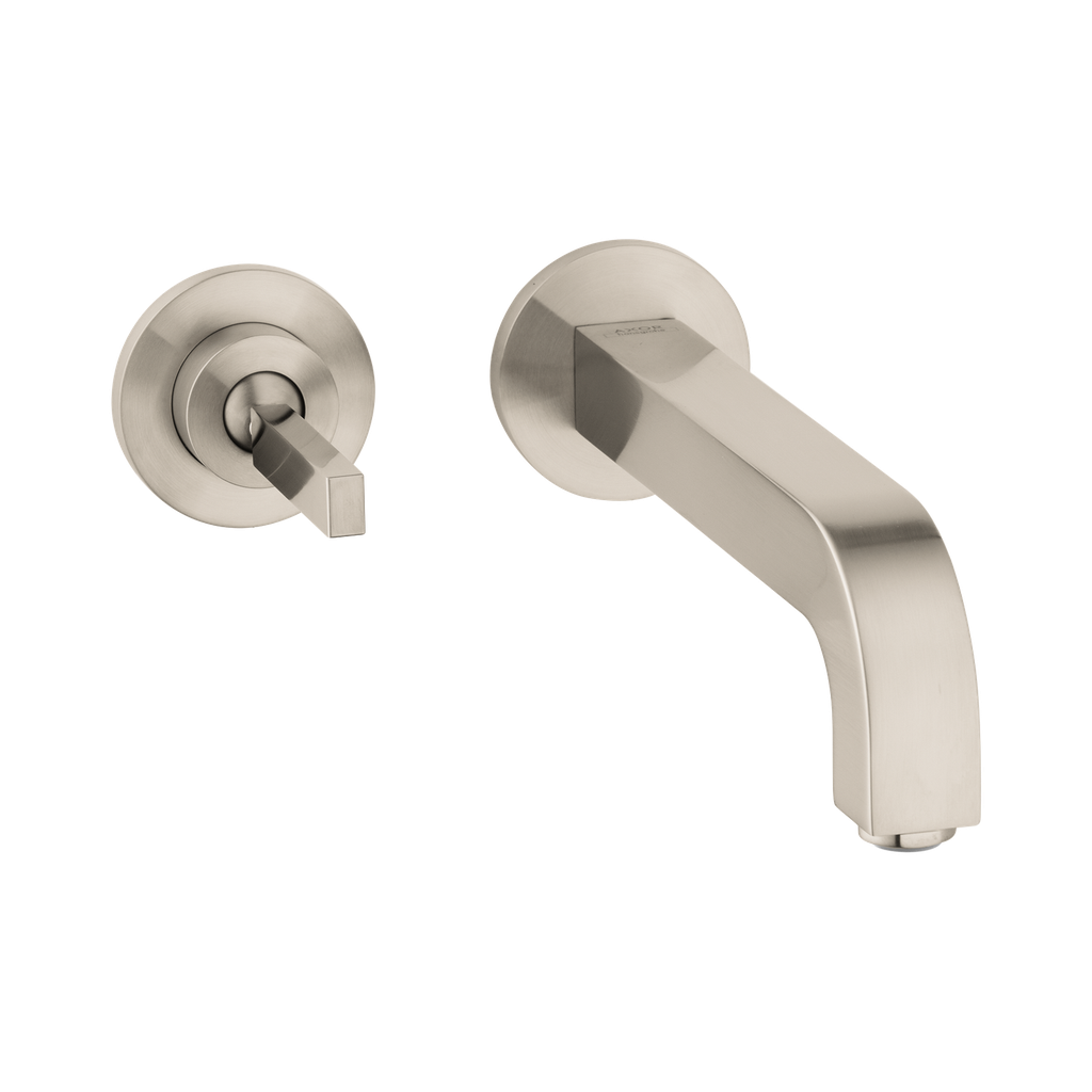 Hansgrohe 39116821 Axor Citterio Wall Mounted Single Handle Faucet Brushed Nickel