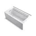 Kohler 1122-LA-0 Archer 60" x 32" Alcove Whirlpool Bath Left Drain White