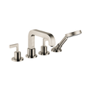 Hansgrohe 39462821 Axor Citterio 4-Hole Roman Tub Set Trim Lever Handles Brushed Nickel