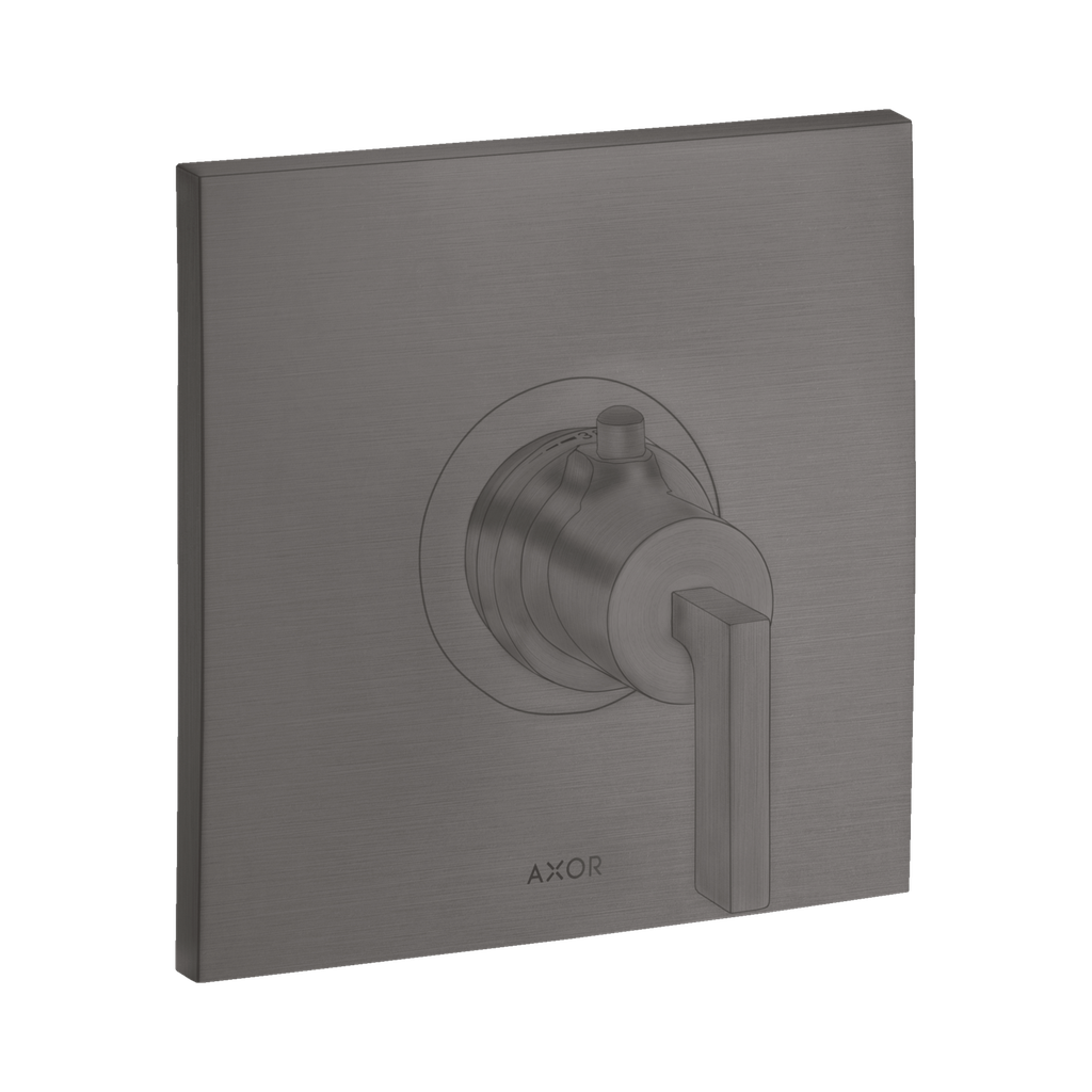 Hansgrohe 39711341 Axor Citterio Thermostatic Trim with Lever Handle Brushed Black Chrome