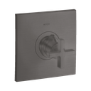 Hansgrohe 39716341 Axor Citterio Thermostatic Trim with Cross Handle Brushed Black Chrome