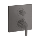 Hansgrohe 39720341 Axor Citterio Thermostatic Trim with Volume Control and Diverter Brushed Black Chrome