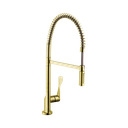 Hansgrohe 39841251 Axor Citterio Semi-Pro 2-Spray Kitchen Faucet Brushed Gold Optic