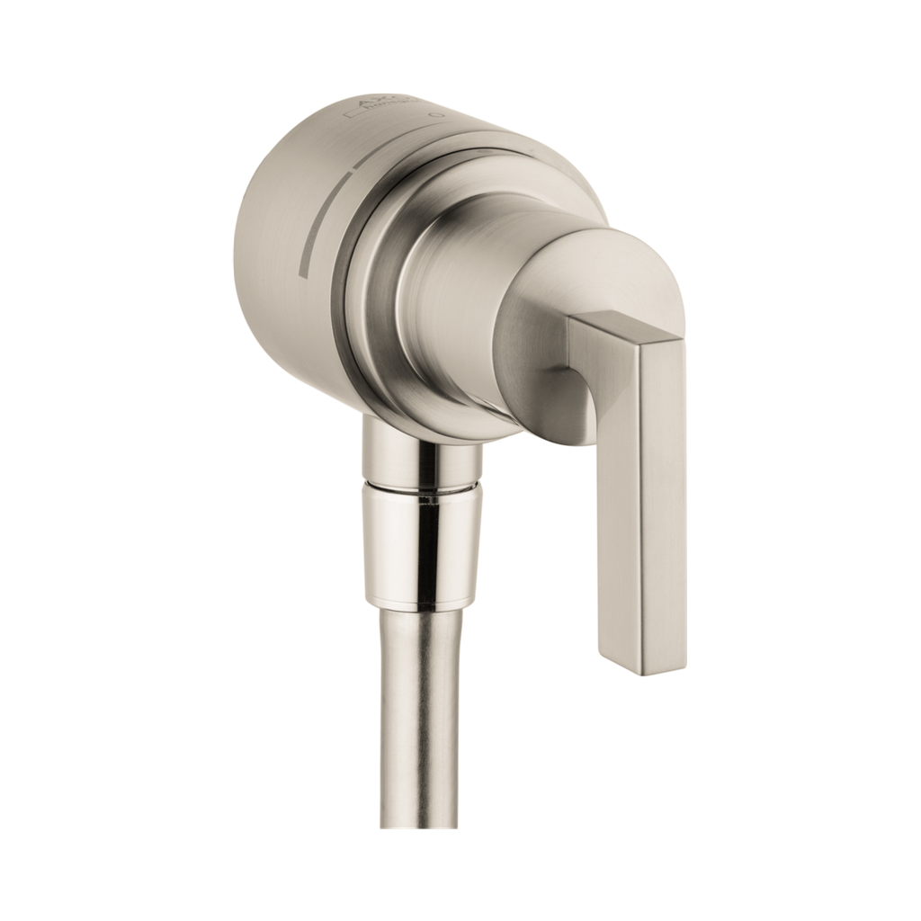 Hansgrohe 39882821 Axor Citterio Wall Outlet with Check Valves Brushed Nickel