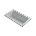 Kohler 1122-W1-95 Archer 60" x 32" Drop-in Whirlpool Heated Surface Bath Ice Grey