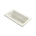 Kohler 1122-W1-96 Archer 60" x 32" Drop-in Whirlpool Heated Surface Bath Biscuit