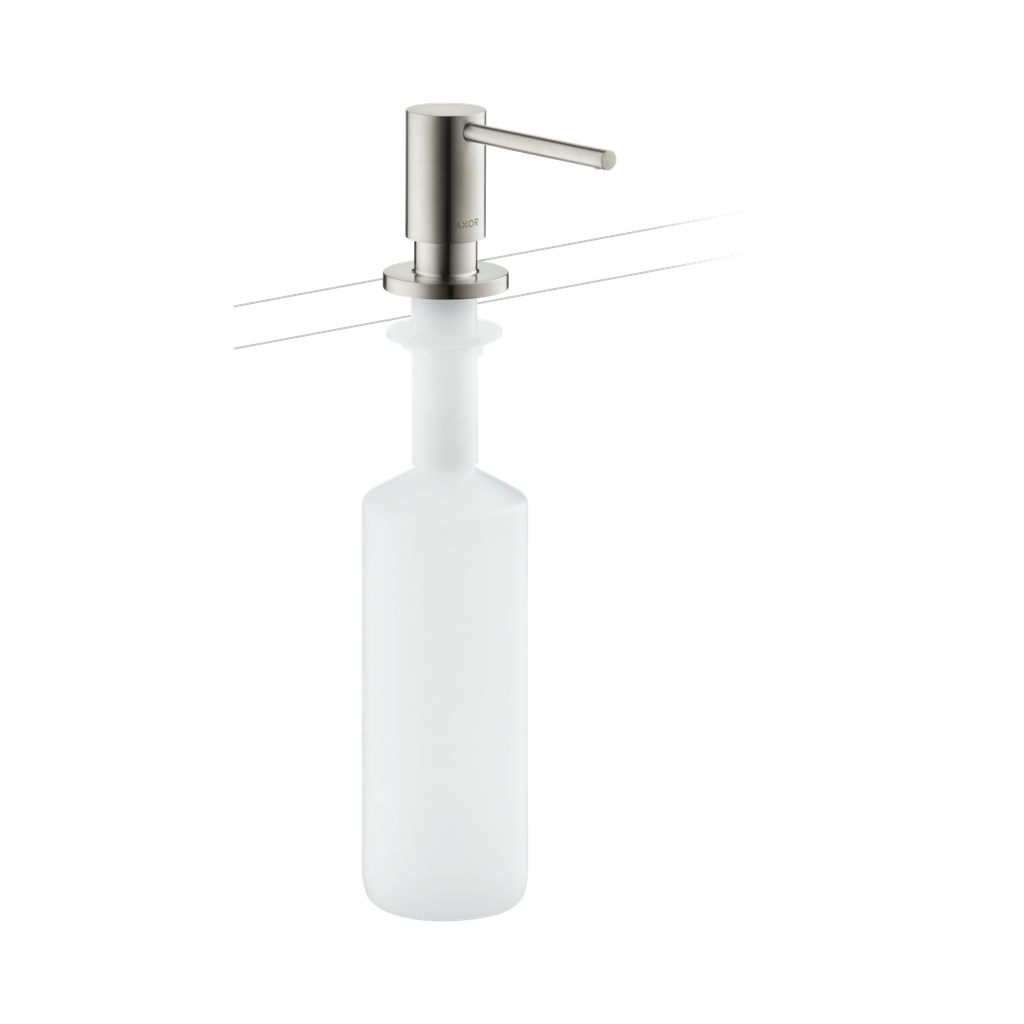 Hansgrohe 42818801 Axor Uno Soap Dispenser Steel Optic