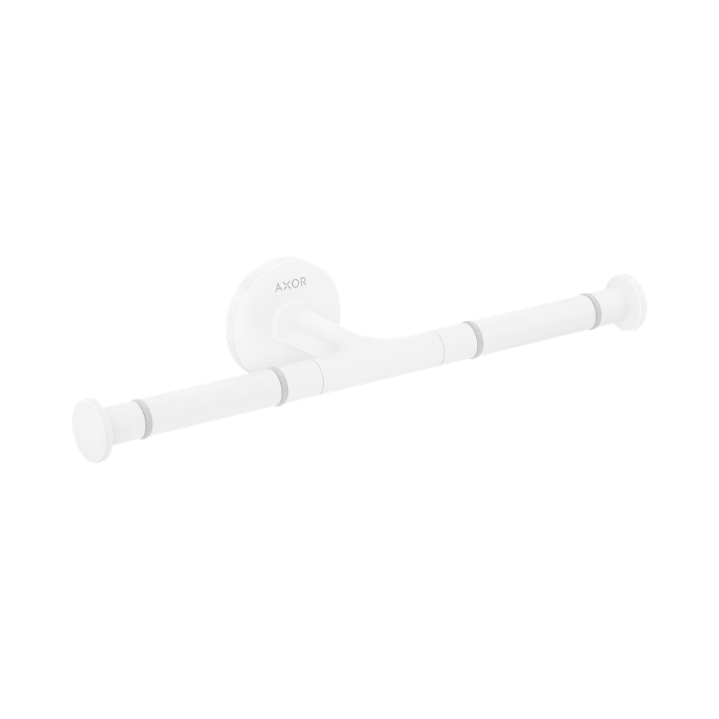 Hansgrohe 42857700 Axor Universal Circular Double Toilet Paper Holder Matte White