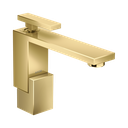 Hansgrohe 46011991 Axor Edge Single Hole Faucet 130 Diamond Cut Polished Gold Optic