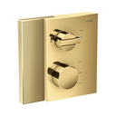 Hansgrohe 46751991 Axor Edge Thermostatic Trim With Volume Control Polished Gold Optic