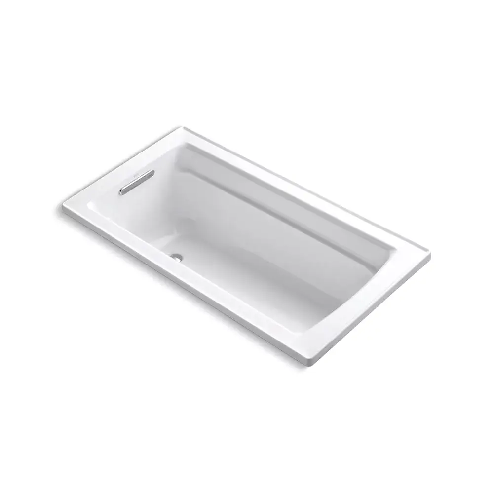 Kohler 1123-W1-0 Archer 60" x 32" Drop-in Bath With Heated Surface White