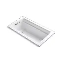Kohler 1123-W1-0 Archer 60" x 32" Drop-in Bath With Heated Surface White