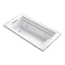 Kohler 1124-0 Archer 72" x 36" Drop-in Whirlpool Bath White