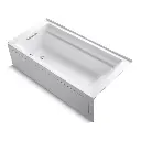 Kohler 1124-GHLAW-0 Archer 72" x 36" Alcove Heated Bubble Massage Air Bath Left Drain White
