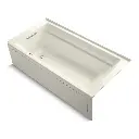 Kohler 1124-GHRA-96 Archer 72" x 36" Alcove Heated Bubble Massage Air Bath Right Drain Biscuit