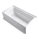 Kohler 1124-GHRAW-0 Archer 72" x 36" Alcove Heated Bubble Massage Air Bath Right Drain White