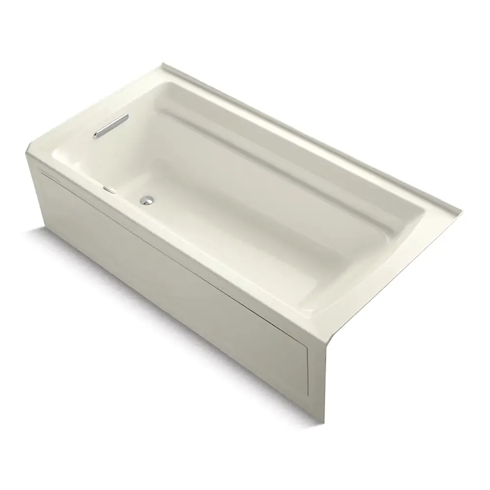 Kohler 1124-GHRAW-96 Archer 72" x 36" Alcove Heated Bubble Massage Air Bath Right Drain Biscuit
