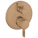 Hansgrohe 04447140 Ecostat Pressure Balance Trim S with Diverter Brushed Bronze