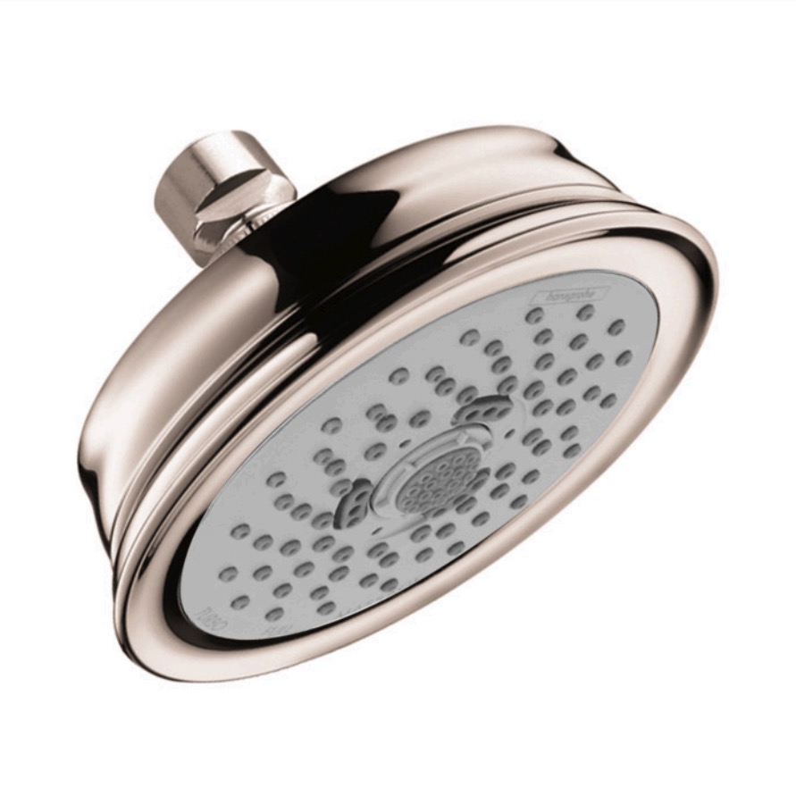 Hansgrohe 04751830 Croma 100 Classic 3-Jet Showerhead Polished Nickel