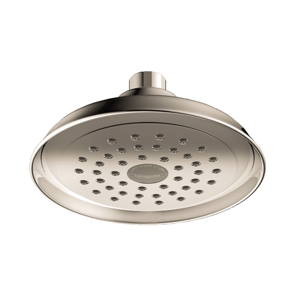 Hansgrohe 04780830 Joleena Showerhead 150 1-Jet 1.75 GPM Polished Nickel