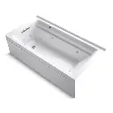 Kohler 1124-LAW-0 Archer 72" x 36" Alcove Whirlpool Heated Bath Left Drain White