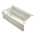 Kohler 1124-RA-96 Archer 72" x 36" Alcove Whirlpool Bath Right Drain Biscuit