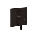 Hansgrohe 15862671 Ecostat Pressure Balance Trim Square With Diverter Matte Black