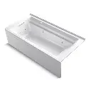 Kohler 1124-XGHLA-0 Archer 72" x 36" Alcove Heated Bubble Massage Air Bath Left Drain White