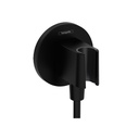Hansgrohe 26888671 FixFit S Wall Outlet with Handshower Holder Matte Black