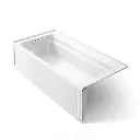 Kohler 1125-LAW-0 Archer 72" x 36" Alcove Bath Heated Surface Left Drain White