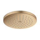Hansgrohe 26928141 Raindance S Showerhead 180 1-Jet PowderRain Brushed Bronze