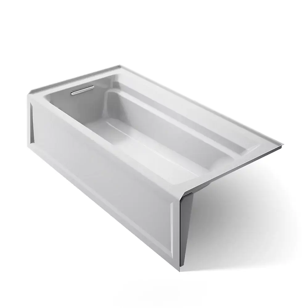 Kohler 1125-RA-95 Archer 72" x 36" Alcove Bath Right Drain Ice Grey